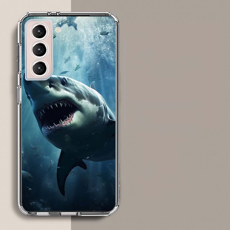 The Mouth of the Deep Sea Evil Shark Phone Case For Samsung A16 A26 A36 A56 A17 A15 A25 A35 A55 A14 A24 A34 A54 A04S A05S Galaxy