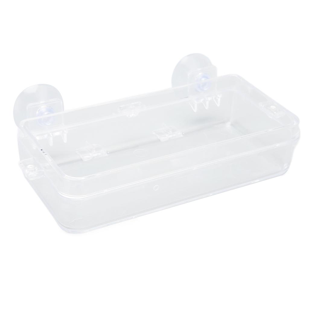 Reptile Feeder Cup Prevent Escape Transparent Reptile Feeding Dish with Suction Cup for     Bearded Dragon