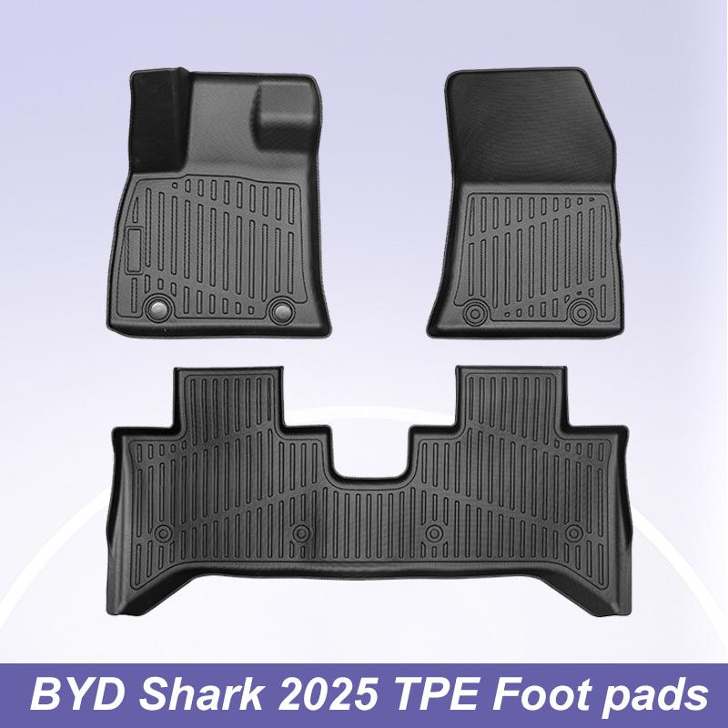 

For BYD Shark 2026 2026 Floor Mats Trunk Mats, All Weather Waterproof Anti-Slip Front Rear Cargo Liner Mat Foot Pads