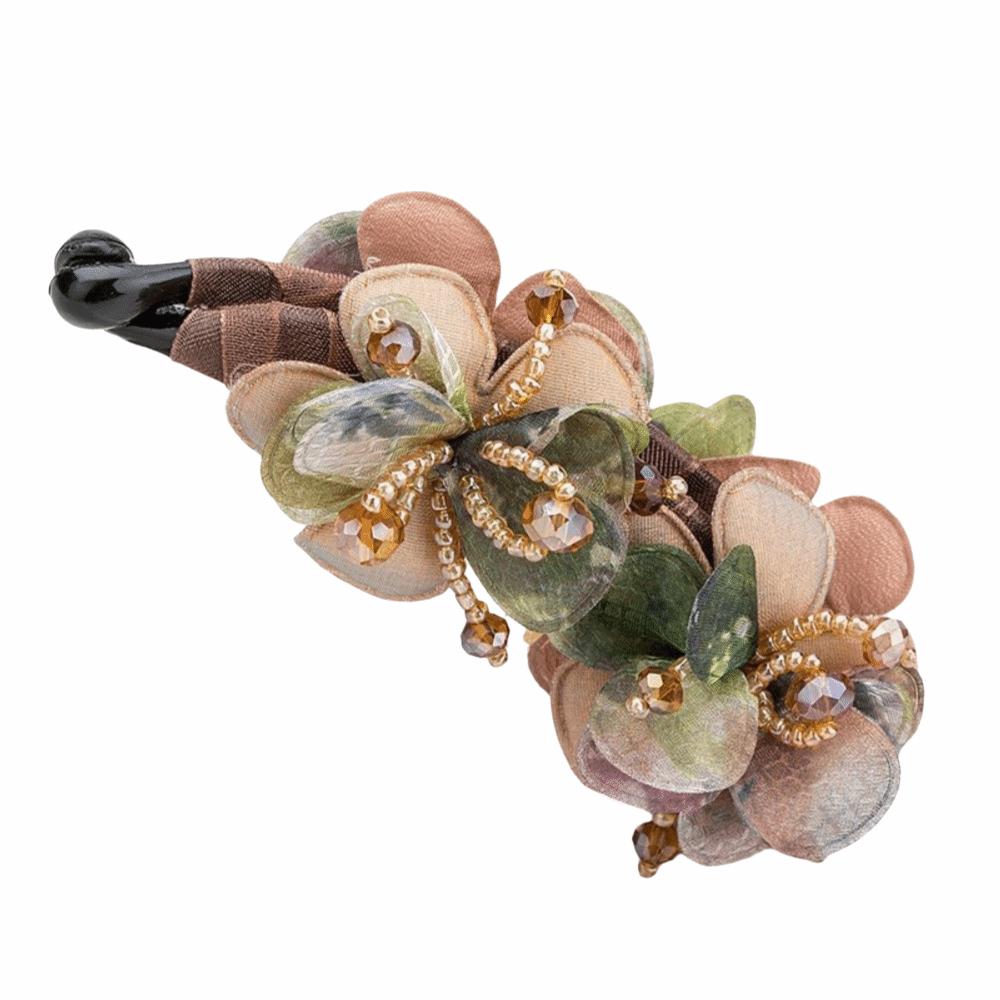 Elegant Rose Twist Clip Anti-Slip Ponytail Clip Fashion Banana Clip For Women