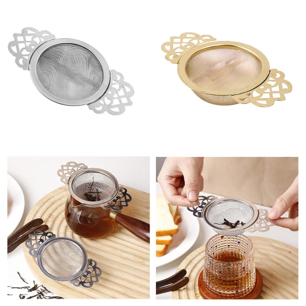 Fine Mesh Tea Filter Metal Sifter Practical Rustproof Tea Accessories for Tea