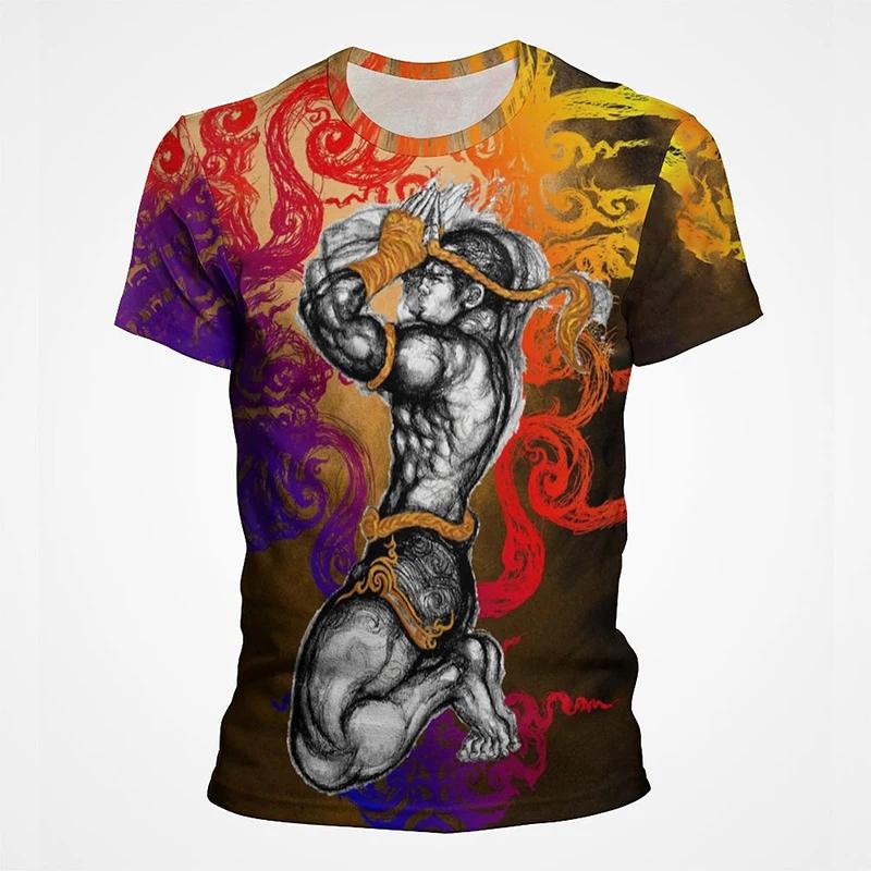 Muay Thai Gym Graphic T Shirt For Men 3D Thai Boxing Sports Printed Tee Shirts Kids Cool Streetwear Short Sleeves Quick Dry Tops