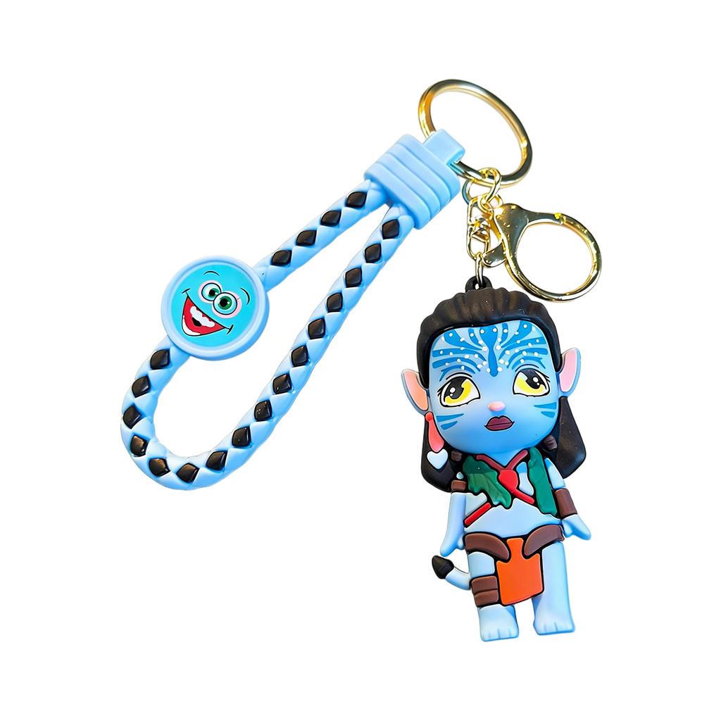 Kreativ Tecknad Nyckelring Tredimensionell Docka Väska Par Hänge Bilnyckelring Gåva