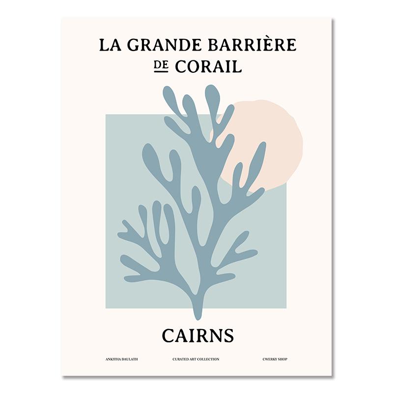 Abstract Matisse Poster Colourful Boho Flower Leaves Canvas Painting Henri Coral Wall Art Prints Living Room Home Decoration