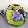 1pc Sailor Moon On the Moon Automatic Folding Umbrella - 3 Folding Design, Vivid Cartoon Pattern, Suitable for Outdoor Activities, A Gift for Fans In