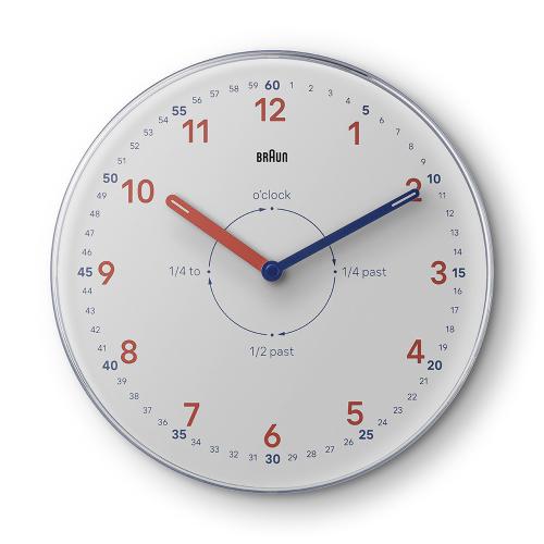 [BRAUN] BRAUN Children Kids Time Educational Wall Clock Diameter 23cm BC26TW BC26TW