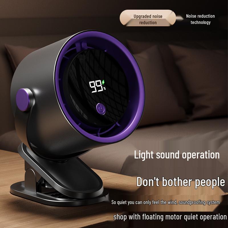 

Compact USB Table Lamp & Circulating Fan for Home and Office Slate Gray