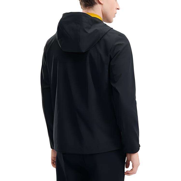 Fila SS24 Woven Solid Color Comfortable Lightweight Jacket Men Jackets Black F11M422706F-BK