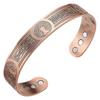 European and American Vintage Bronze Tree of Life Magnetic Bracelet for Men and Women