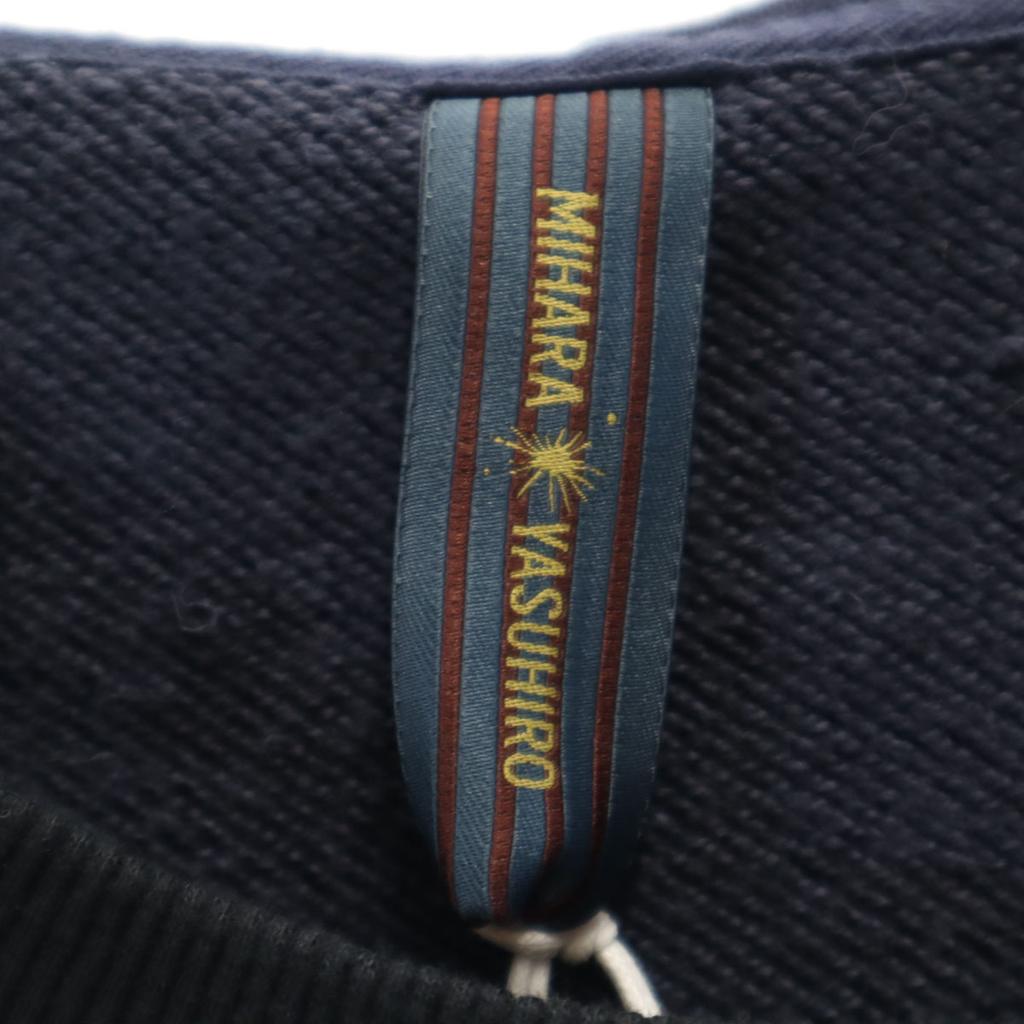 MIHARA YASUHIRO Made In Japan Long Sleeve Grunge Sweatshirts 44 Navy Men's Used