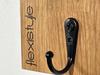 Wooden wall hanger home oak 50cm