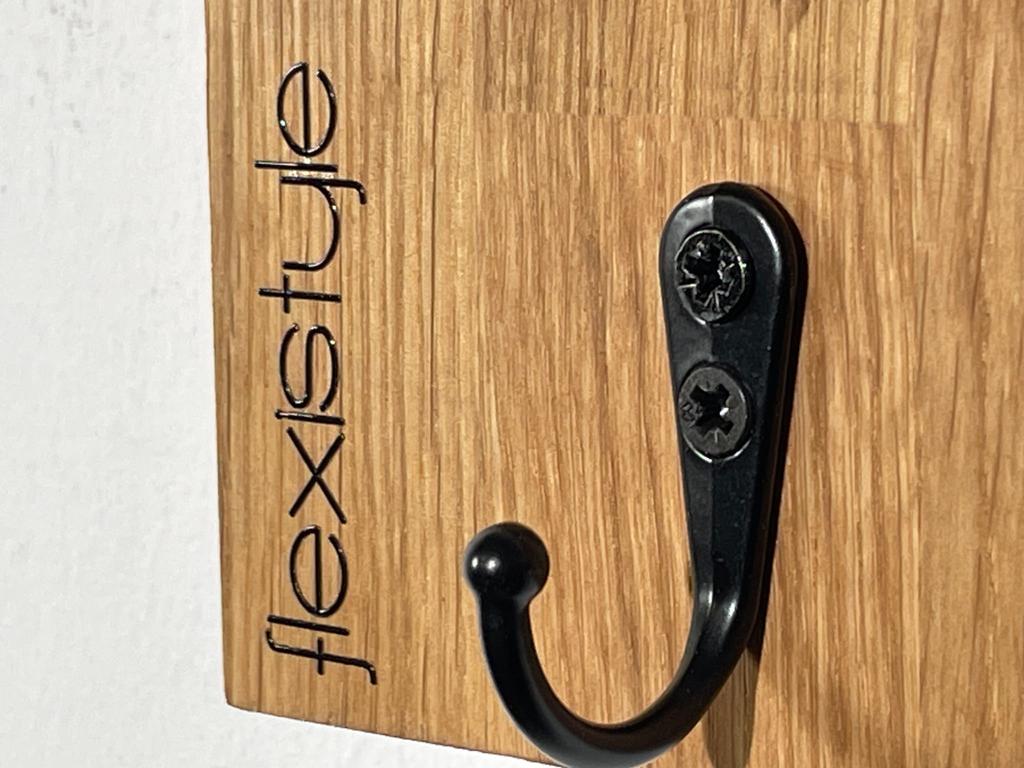 Wooden wall hanger home oak 50cm