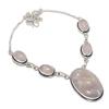 Natural Russian Dendritic, Quartz 925 Sterling Silver Jewelry Necklace 18" A5k15