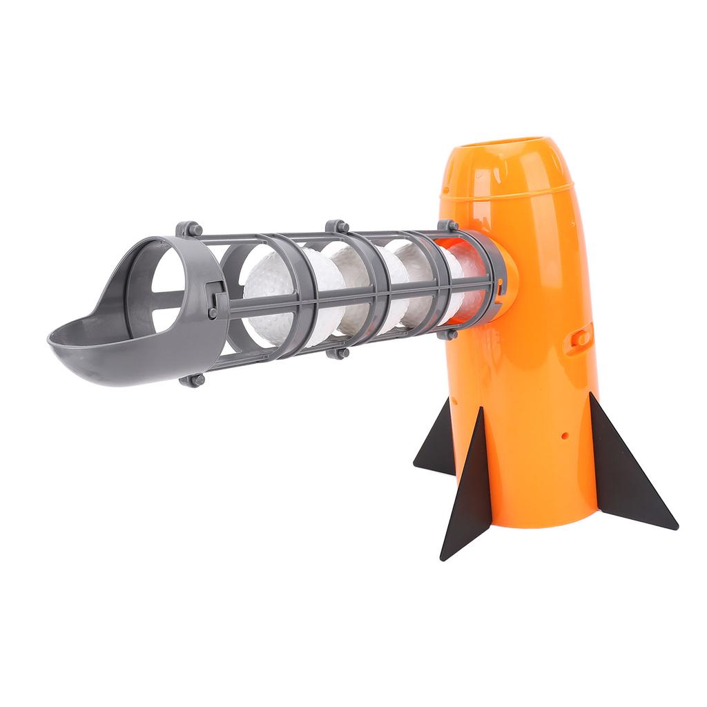 Automatic Baseball Pitching Machine One Click Start Plastic Baseball Trainer with 5 Balls and Baseba