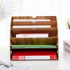 Wooden Color Office Desk Organizer DIY Document File Cabinet Multifunction Desk Accessories Storage Magazine Book Desk Shelf ZM