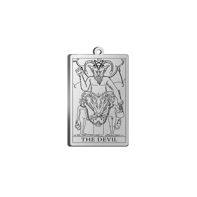 Dawapara Tarot Card Charms for Jewelry Making Astrology Tarot Cards Major Arcana Magic Amulet Stainless Steel Pendants