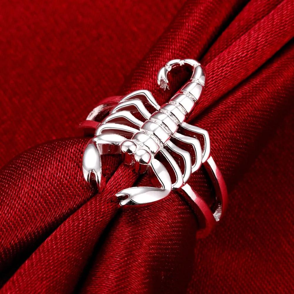 Beautiful Ring Fashion Fashion Scorpion 925 Silver NICE Women Domineering Lady Ring Jewelry Classical Gift