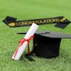 Abschlusskappen und Abschlussschärpe 2025 Set für High School College Bachelor 2 Stück Glückwunsch Absolvent Partyzubehör
