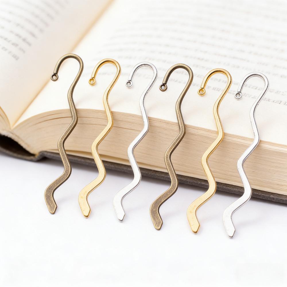 10PCS Wave Shape Bookmarks Retro Exquisite Bookmarks for Student Reading Durable Accessories Bookmarks Teacher Supplies