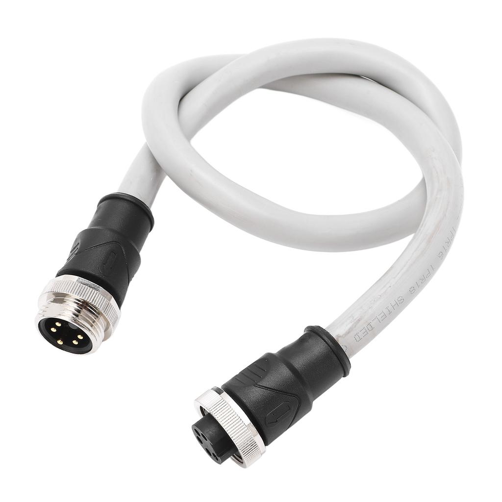 0.5m Backbone Cable 7 8in Thread 5pin Male to Female Connector Waterproof Universal for Motor Rail Transit