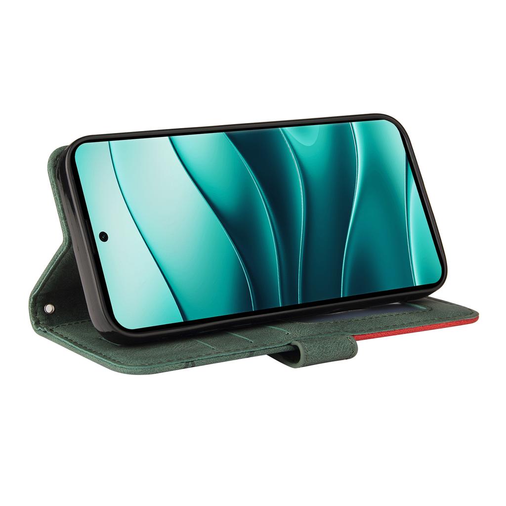 For Xiaomi Redmi Note 14 Pro+ 5G/Note 14 Pro 5G/Poco X7 5G Leather Case Wallet Stand Color Splicing Phone Cover