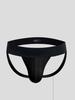 Herren geprägte doppelte Knopf-Eis-Seide Low-Rise Tanga - Atmungsaktive sexy Party-Slips