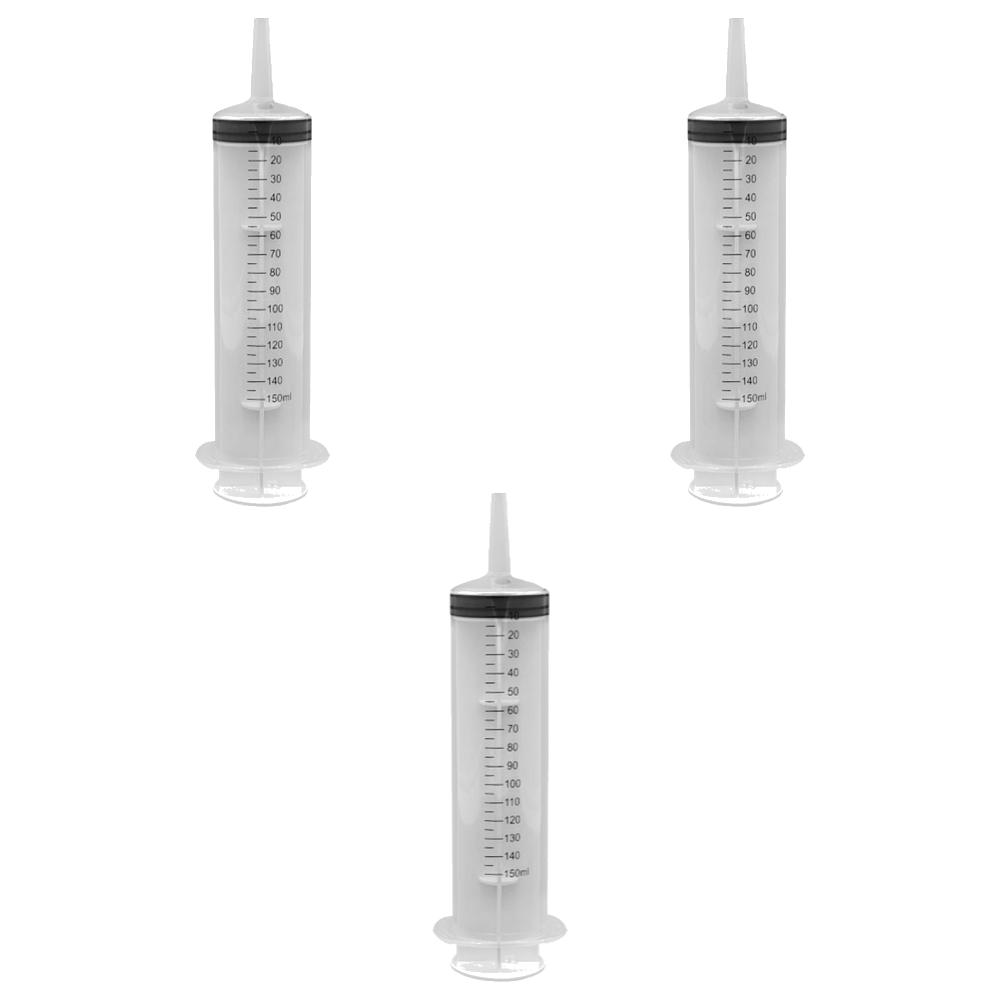 60-150ml Measuring Syringe Glue Filling Plastic Syringe Nutrient Sterile Without Needle Watering Refilling for Animal Feeding