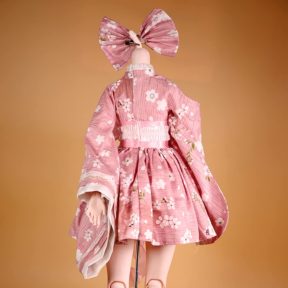 ICY Fortune Days 13 14 Doll Clothes Ball Jointed Doll Clothes Sakura Flower Alice Clothes Costume Sakura Kimono1 Hairpin1 Age 6 and Up (yinzi)