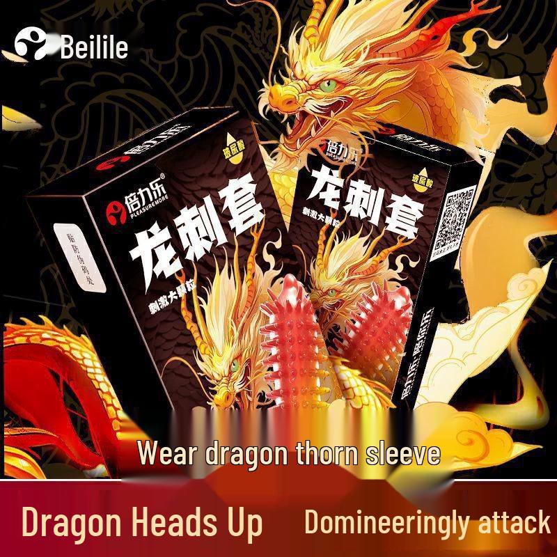 Beilile Ultra-Thin Luminous Vibrating Condoms with Textured G-Spot Design