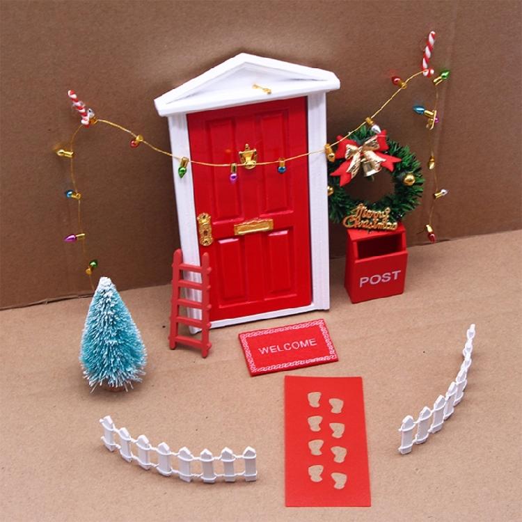 Mini Christmas Tree Ladder Carpet Decorations Miniature Dollhouse Accessories