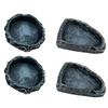 2Pcs Reptile Water Dishes Food Bowls Resin Terrarium Decor Worm Feeder for Frog Bearded Dragon Amphibian Hermit Crab Chameleon