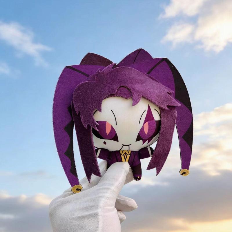 The Freak Circus Anime Pierrot 12cm Plush Toys Doll Stuffed Toy Keychain Pendant Lentil Body Cute Fan Gift Decorative Accessory