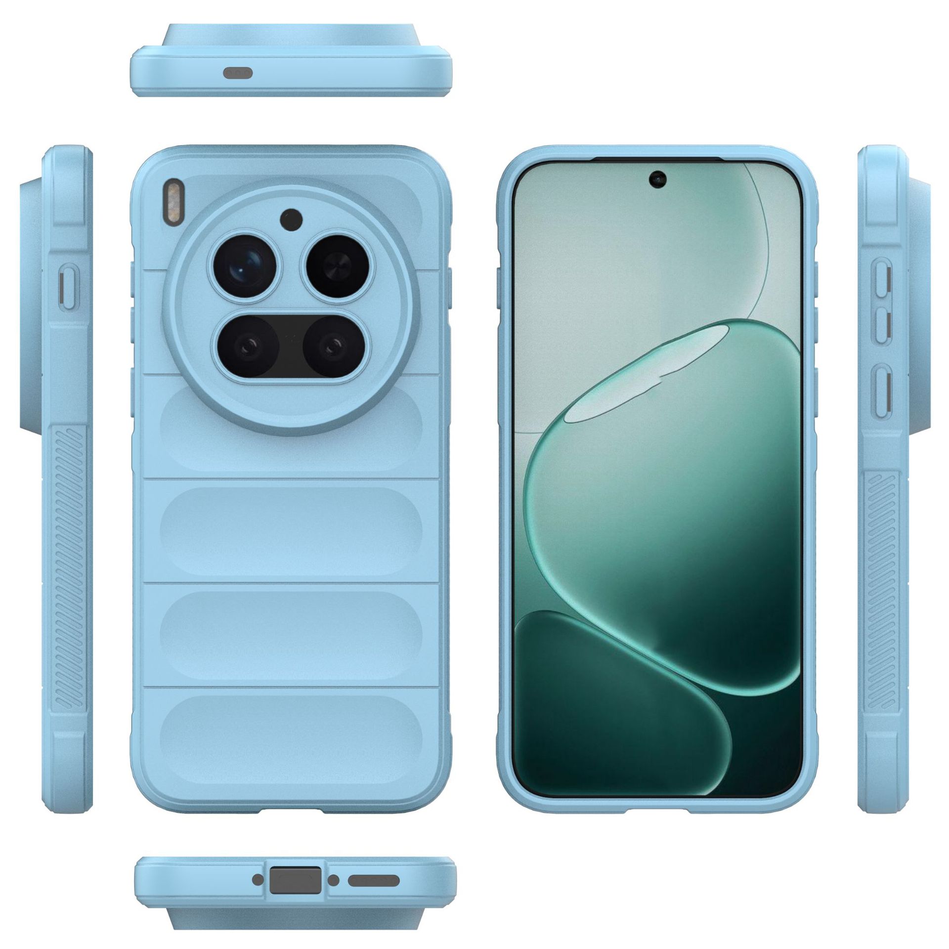 

Vivo X300 Pro Phone Case,Soft TPU Shockproof Phone Cover for Vivo X300 Pro світло-синій колір