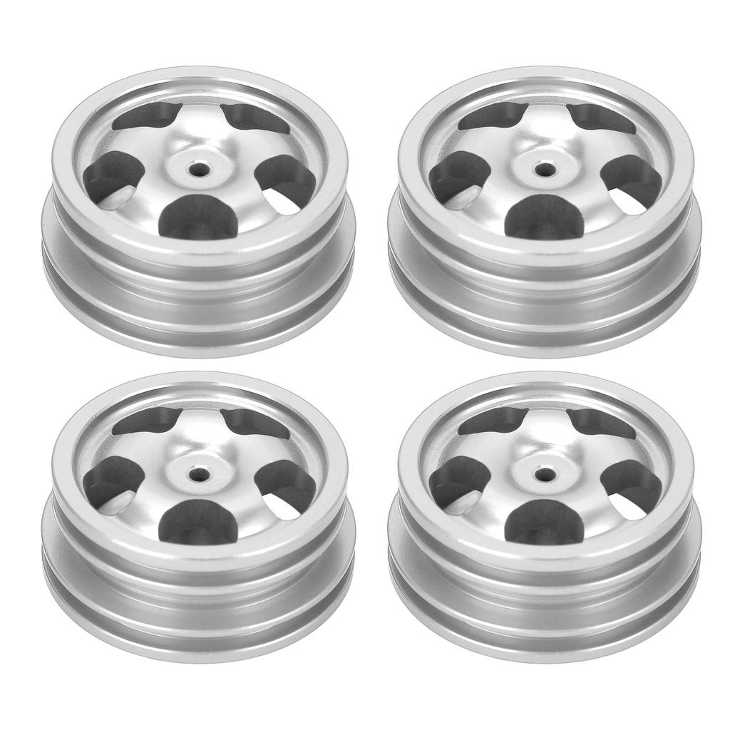 4Pcs RC Car Wheel Rim Aluminum Alloy Sturdy Structure Stylish Look Wheels Hub Rim for MN82 RC Car