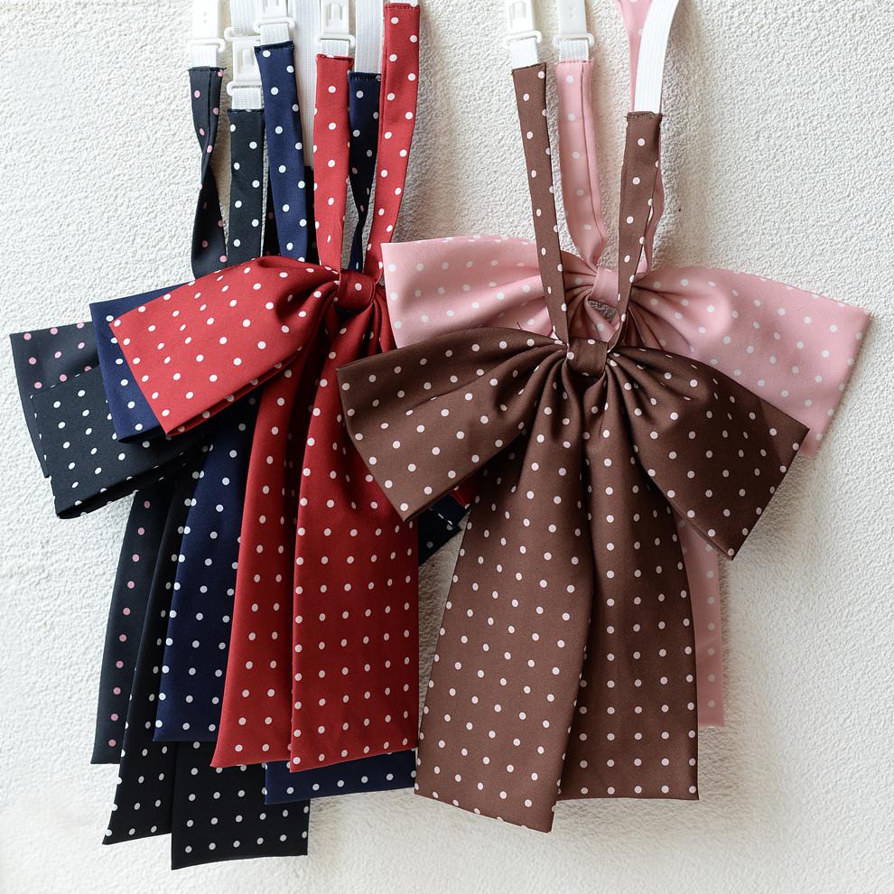 Kids Fashion Collared Brooch With Polka Dot Design For Casual School Wear And Youth