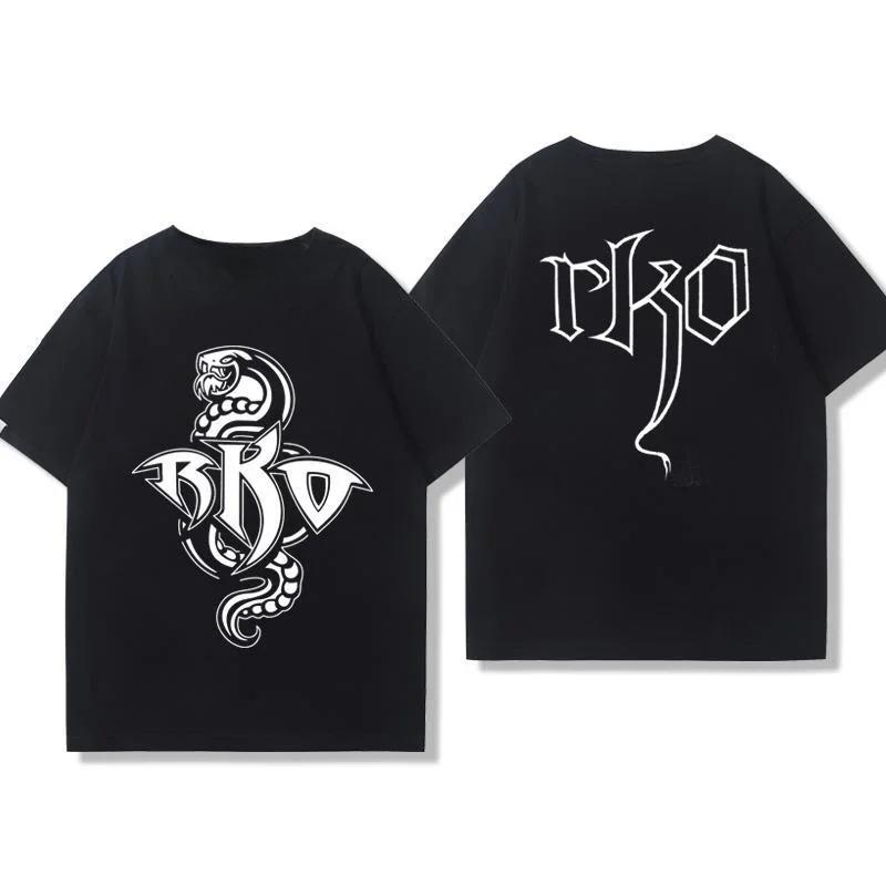 Men Funny Tee Wrestler Auden Randy Peripheral T-shirt Short Sleeved Wrestling Snake Men's and Women's Cotton Top Fashion