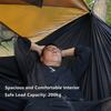 Familien-Doppel-Hängematte mit Tarp, integriertem Moskitonetz & Sonnenschutz, Anti-Kipp-Design für sicheres & komfortables Entspannen im Freien