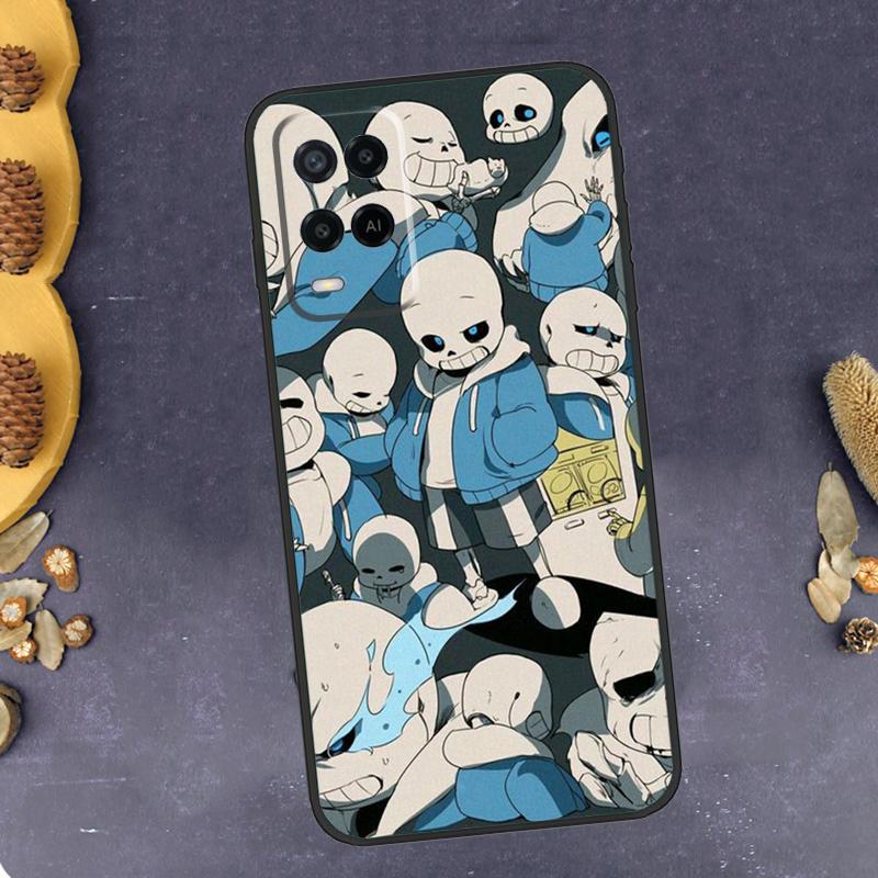 Game Undertale Sans Phone Case For Oppo A40 A60 A80 A78 A98 A18 A38 A58 A74 A94 A54 A16 A76 A96 A15 A17 A77 A57S
