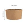 50 Pcs Coffee Cup Holder Drinks Sleeve Cover Bottle Protector Cups Cardboard Heat Resistant Corrugated Paper