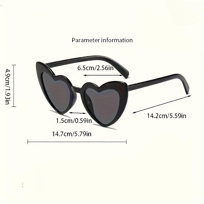 10pcs Lunettes de Soleil Colorées pour Fête d'Enterrement de Vie de Jeune Fille Décoration Mariage Douche Nuptiale Fête de Poule Cadeau Mariée Demoiselle d'Honneur Lunettes en Forme de Cœur