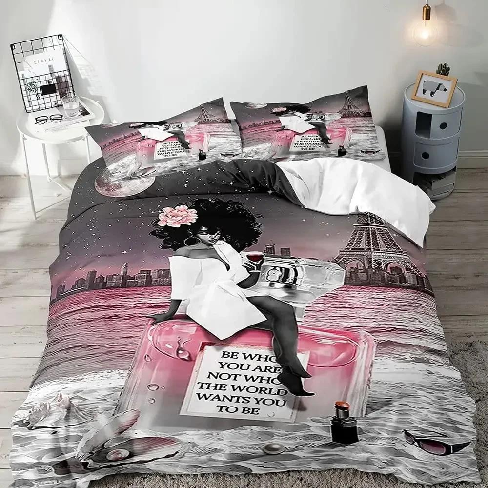 Torre Eiffel Coppia Copripiumino Comodo Federa Set Biancheria da Letto Decorazione Camera da Letto Bambini Tessile per la Casa