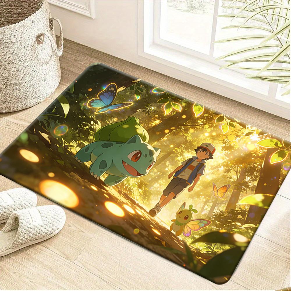 

Pokemon Pikachu Relaxing in Pool Print Non-slip Doormat, Soft Absorbent Floor Rug for Home Decor 40cm x 60cm