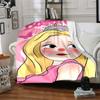 1pc Princess Crown Flannel Blanket Soft Warm Throw for Home, Office, Travel, All Season Cozy Bedding Gift, Office