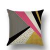 Nordic Style Cartoon Geometric Linen Pillowcase Modern Fashion Taste Sofa Car Cushion Pillowcase