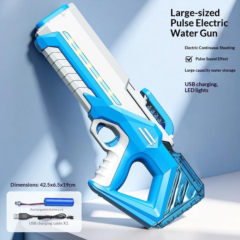 Automatic Absorption High-Pressure Water Gun Electric Generator Motor Watergun Outdoor Beach Toy Summer Kids Water Battle Game