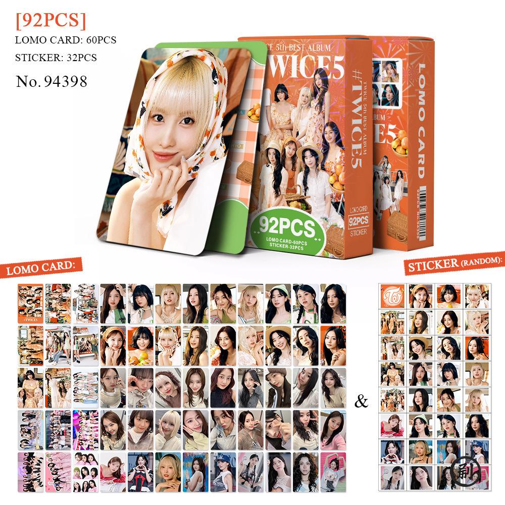 

High-Quality TWICE 2025 Japan Album Photocards – 92pcs Fan-Designed Merchandise