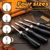 M-Modern-7 Pcs Leather Knife Set 4 Sizes Leather Edge Bevelers Leather Cutting Knife Skiving Knifes Round For DIY Leather Craft