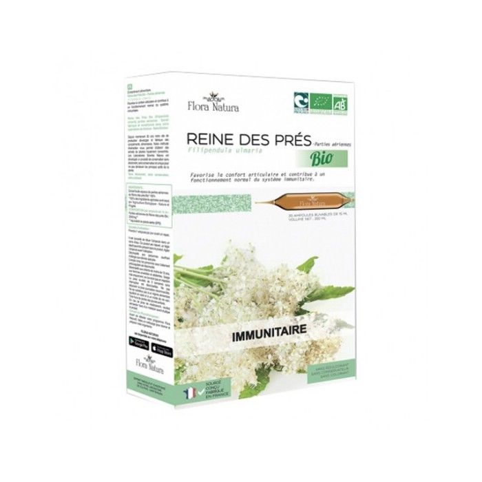 Flora natura reine des prés immunitaire bio 20 ampoules