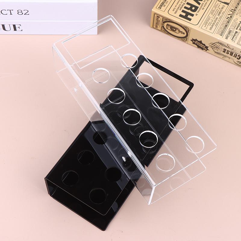 1Pc Acrylic Marker Pen Holder With 10 Slots - Wall-Mounted Dry Erase Storage Rack Classic Design Pen Holder Suitable For Office