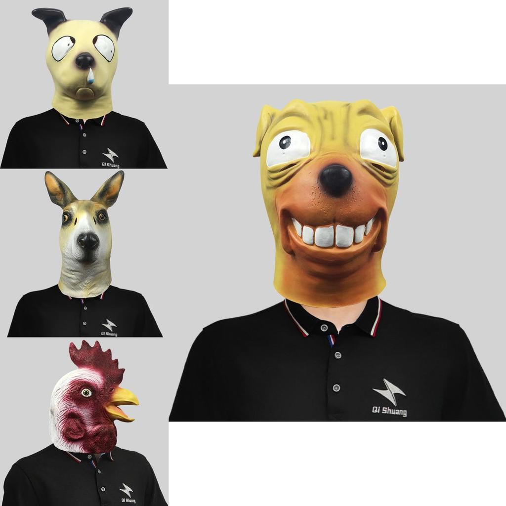 Funny Animal Series Latex Head Masks For Party Costumes And Halloween Celebrations